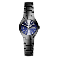 Miniatyrbillede 1 af 11: Automatisk Quartz Ikke-Mekanisk Wolfram Stål Farve Stålbånd Parur Lysende Kalender Herre og Dame Vandtæt Studenterur Women's black with blue face