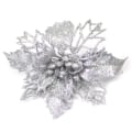 Miniatyrbillede 1 af 7: 1 stk. Kunstige Blomster Jule Fake Blomster Glitter Glædelig Jul Træ Ornamenter Julepynt Til Hjemmet 02