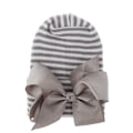 Miniatyrbillede 1 af 11: Babyhue Vinterhue Beanie Dobbeltlags Fortykkede Sløjfehue Baby Ny Hospitalshue #7 gray knot gray cap Average size