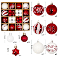Miniatyrbild 1 av 11: Julgranskulor 42/44 st 6 cm Stora Julkulor Flerfärgade Kuldekorationer Julgransprydnader Set för Hemfest 44pcs11 As picture