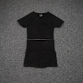 Miniatyrbild 1 av 11: Yoga Set Träningskläder Gym Sport Löpning Träningskläder För Kvinnor Black 2 pcs M