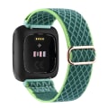 Miniatyrbild 1 av 11: Elastiskt vävt looparmband för Fitbit Versa 3 2 Versa Lite Band Justerbart nylon sportarmbandsurarmband för Fitbit Sense Band green For Versa lite