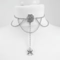 Miniatyrbild 1 av 11: Svart Halvmåne Choker Halsband Gotisk Grunge Svart Sammet Smycken Underbar Dam Hänge Gåva Gotisk Uttalande Goth Ny c20