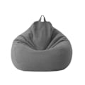 Miniatyrbilde 1 av 11: Store Små Late Sofaer Trekk Stoler uten Fyll Lin Stoff Lounger Sete Saccosekk Puff Couch Tatami Stue Saccosekker C 70x80cm