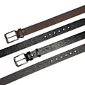 Miniatyrbild 2 av 11: Bälte Herr Mode Casual Dekoration Jeans Rem Utomhus Legering Spänne Brett Bälte Herr 9003-Black Length 120 width 3.8