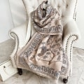 Miniatyrbilde 5 av 9: Dame Skjerf Sjal Ytre Match Vinter Kontor Lurteppe Cheongsam Teppe Kasjmir-lignende Dusk Varmt Skjerf Blue Bird camel 70*180CM