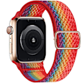 Miniatyrbilde 2 av 11: Nylonstropp for Apple Watch-reim 44 mm 40 mm 41 mm 45 mm Justerbar elastisk solo loop-beltearmbånd Apple Watch Series 7 6 se 5 4 3 Bohemia color 42mm - 44mm - 45mm
