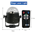 Miniatyrbillede 1 af 5: Beauty Decor Magic Ball LED Klublys Disko RC Scene Lampe Jul Default Title