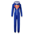 Miniatyrbillede 1 af 4: Unisex Voksen Flagermus Onesies Varme Print Pyjamas Plus Størrelse XXL Natdragt Nattøj Fest Bedste Gave Blue XL