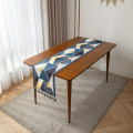 Pikkukuva 1 / 11: Retro amerikkalainen oranssi Peris -kuvioinen pöytäliina, jossa on tupsut, hääkoriste, pöytätabletti, Foam Runners -tyyliin 35x220cm Style8