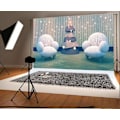 Pikkukuva 1 / 2: 150x220 cm Hyvää Syntymäpäivää Taustakangas Sarjakuva Ihana Sohva Abstrakti Mänty Bokeh Paljetit Nuhjuinen Tapetti Puulattia Valokuvarekvisiitta
