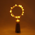 Miniatyrbild 6 av 10: 1M/2M LED Ljusslingor Koppar Silvertråd Fairy Light Girlang Flaskpropp För Glas Hantverk Bröllop Juldekoration Red 1M 10LEDs