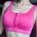 Pikkukuva 1 / 4: Joogaliivit  Langattomat Pehmustetut Push Up -topit Naisille Tytöille Hengittävät Fitness Juoksu Kuntosali Rose red XL