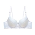 Pikkukuva 1 / 7: Seksikkäät pitsiliivit naisille, säädettävät, vuorittomat, kaarituelliset, erittäin ohuet liivit, naisten rusettikukkaliivit, Bralette White 40C