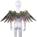 Miniatyrbilde 4 av 5: Voksen Gutt og Jente Barn Halloween Dekor Karneval Party Steampunk Kostyme Blad Vinger Cosplay Maskerade Ansiktsvinger Kid 2 One size