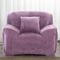 Miniatyrbilde 11 av 11: Tykt plysjstoff sofatrekk sett 1/2/3/4 seter elastisk sofatrekk sofatrekk for stue trekk stol sofahåndkle 1 stk Wine Red 1-seat 90-140cm