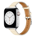 Miniatyrbild 4 av 11: Läderarmband för Apple Watch band 44mm 45mm 42mm 41mm 40mm 38mm Single Tour klockarmband armband iWatch serie 3 4 5 6 SE 7 band 11 amber For 42mm 44mm 45mm