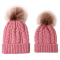 Pikkukuva 7 / 8: Uusi Twist Äiti-Lapsi Naisten Hattu Äiti ja Vauva Setti Neulehattu Khaki Average size