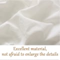 Miniatyrbild 3 av 5: Bordsduk i bomullstyg, tvättbar vit duk för bröllopsfest, middag, bankettdekoration, lyxigt bordsöverdrag, picknickmatta white ruffles 140x200cm