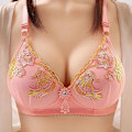Miniatyrbild 2 av 4: Spets BH Plus Size Dam Underkläder Bralette Sexig Push Up BH Red 38/85BC