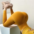 Miniatyrbild 10 av 11: Yogabyxa Fitness Leggings Löpning Träning För Kvinnor Black1 L