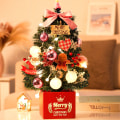 Miniatyrbild 3 av 11: Mini Julgransprydnader Skrivbordsjulgransdekoration 60 cm Julgran Rosa Simulering 60cm high-end red package