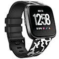 Miniatyrbillede 1 af 11: Rem til Fitbit Versa 2 Versa Rem Blød TPU Udskiftningsarmbånd til Fitbit Versa 2 Versa Lite Urrem Armbånd Snake pattern Black Size S For Versa 1 2