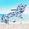Miniatyrbild 1 av 11: Tropiska Växter Mikrofiber Strandstolsöverdrag Handduk Med Ficka Utomhus Snabbtorkande Bärbar Trädgård Pool Lounge Stol Filt 13 73x210cm