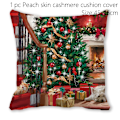Miniatyrbild 1 av 11: Jultomten Jul Dörrmatta Kuddfodral Juldekorationer för Hemmet 2023 Navidad Ornament Julgransprydnader Nyårspresenter Pillowcase - B032