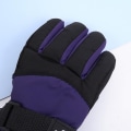 Pikkukuva 3 / 8: Uudet tuulenpitävät lämpimät laskettelukäsineet talvi ulkoiluun lapsille lumilautailuun vedenpitävät hengittävät rukkaset Purple As photo
