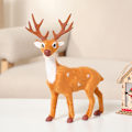 Miniatyrbild 7 av 9: Bakning Julgransdekoration Mini Söt Sika Hjort Shopping Fönster Simulering Rounded deer height 30cm