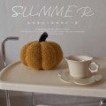 Pikkukuva 7 / 7: Pilkkukuvioinen kurpitsatyyny, sohvan tyyny, pehmoinen kurpitsanukke, kodin koristeet Dark green pumpkin 35cm 0.64kg