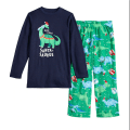 Miniatyrbild 4 av 4: Julpyjamas Matchande Familj Pyjamas Tryckta Baby Pojkar och Flickor Barn & Baby Dinosaurie Förälder-Barn Pyjamas Green 女童 ：6-7Y