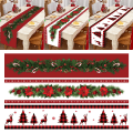 Miniatyrbillede 3 af 11: Juledug Bordløber Glædelig Jul Dekorationer 2023 Til Hjemmet Dug Navidad Noel Kerst Xmas Gaver Nytår 2024 Natal polyester 1 as picture