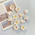 Pikkukuva 10 / 11: Vaaleanpunainen kukka hartsi koristeellinen jääkaappimagneetti magneetit luova valkotaulu sarjakuva magneettitarra 12pcs mix