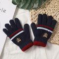 Miniatyrbild 9 av 11: Barnhandskar Vinter Fullfingerhandskar Stickade Mjuka Barnvantar 5-10 År Pojkar Flickor Handskar Tjocka Håll Värmen Hösthandske E(5-10 years)