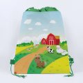 Pikkukuva 5 / 11: 1 Setti Maatilan Eläinaiheisia Folio Ilmapalloja Hyvää Syntymäpäivää Juhlakoriste Lasten Syntymäpäivälautanen Muki Servetti Banneri Kääre 1pcs tablecloth