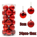 Miniatyrbild 6 av 11: 12 st Julgranskulor Ornament för Julgransdekoration Okrossbara Hängande Kulor Juldekoration Style04-4PCS