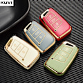 Miniatyrbillede 3 af 8: Nyt TPU Bilnøgle Etui Cover Taske Til Passat B8 Magotan Til Skoda Superb A7 Kodiaq Seat Skal Fob Grey
