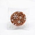Miniatyrbillede 1 af 5: 50 stk. Snefnug Jule Plastik Slik Cookie Kiks Snack Emballage Pose Selvklæbende Gaveposer til Hjem Bryllup Fødselsdagsfest 10x10cm