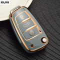 Miniatyrbild 7 av 8: Fashion TPU Bil Flip Nyckel Fodral Skal För A1 A3 8P 8L A4 A5 B6 B7 A6 A7 C5 C6 4F Q3 Q5 Q7 Q8 TT S3 S4 S6 RS Tillbehör Black