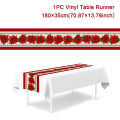 Miniatyrbillede 6 af 11: Jule Polyester Bordløber Glædelig Jul Dekoration Til Hjemmet 2023 Julegaver Navidad Noel Nytår 2024 Natal Duge 7
