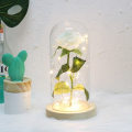 Miniatyrbilde 11 av 11: Drop shipping Galaxy Rose Kunstige Blomster Skjønnheten og Udyret Rose Bryllupsdekor Kreativ Valentinsdag Morsdagsgave white base Mult