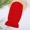 Pikkukuva 8 / 11: Unisex Kokokasvon peittävä 1-reikäinen hiihtomaski Balaclava Pipopipot Miehille Naisille Armeijan taktinen Cs Tuulenpitävä neulepipo Talviset lämpimät pipot Rose Red