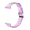 Miniatyrbillede 3 af 7: Silikone TPU transparent urrem til Apple og Samsung ure 38/40 Flash Pink