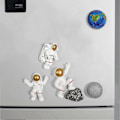 Pikkukuva 2 / 5: Kestävä jääkaappimagneetti DIY askarteluhartsi 3D-efekti astronautti pyyhittävä taulu magneetti kodin sisustus E E