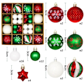 Miniatyrbild 1 av 11: Julgranskulor 42/44 st 6 cm Stora Julkulor Flerfärgade Kuldekorationer Julgransprydnader Set för Hemfest 44pcs10 As picture