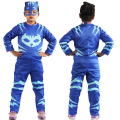 Miniatyrbild 4 av 4: Halloween Jul Barnpyjamas Show Små Hjälte Kostymer COSPLAY Kläder Blue S