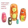 Miniatyrbillede 6 af 11: Russiske Nesting Dukker Træ Matryoshka Legetøj til Børn Jule Hjem Værelse Dekoration Halloween Ønske Gave 1 SET9