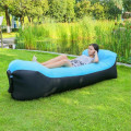 Miniatyrbilde 7 av 7: Lazy Lay Bag Høy Kvalitet Rask Oppblåsbar Lazy Sofa Lounger Luftsofa Unicorn Saccosekk Stol Utendørs Strand Lounger Black M